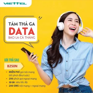Gói cước B250N Viettel trả sau