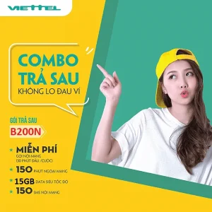 Gói cước B200N Viettel trả sau
